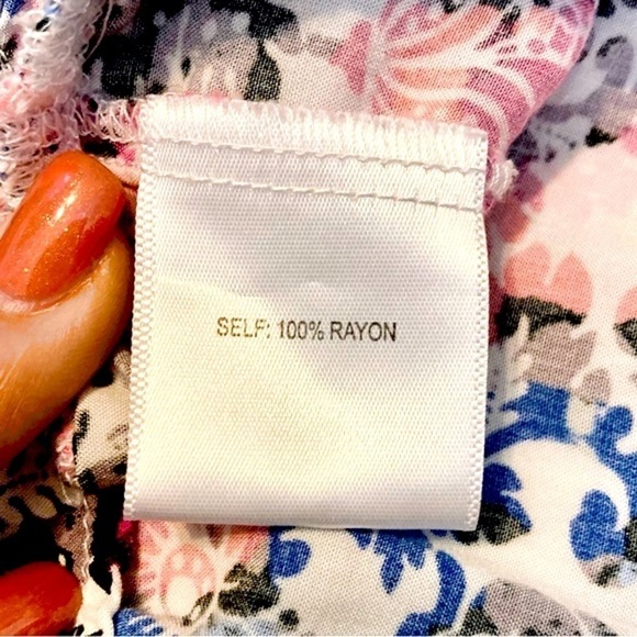 Jane & Delancey Womens White Floral Long Sleeve‎ Peplum Babydoll Boho top, small - Picture 10 of 13